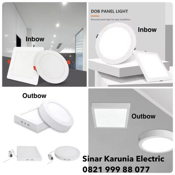 LED Panel Inbow_Outbow 5W 7W 9W 12W 18W 24W LED Panel