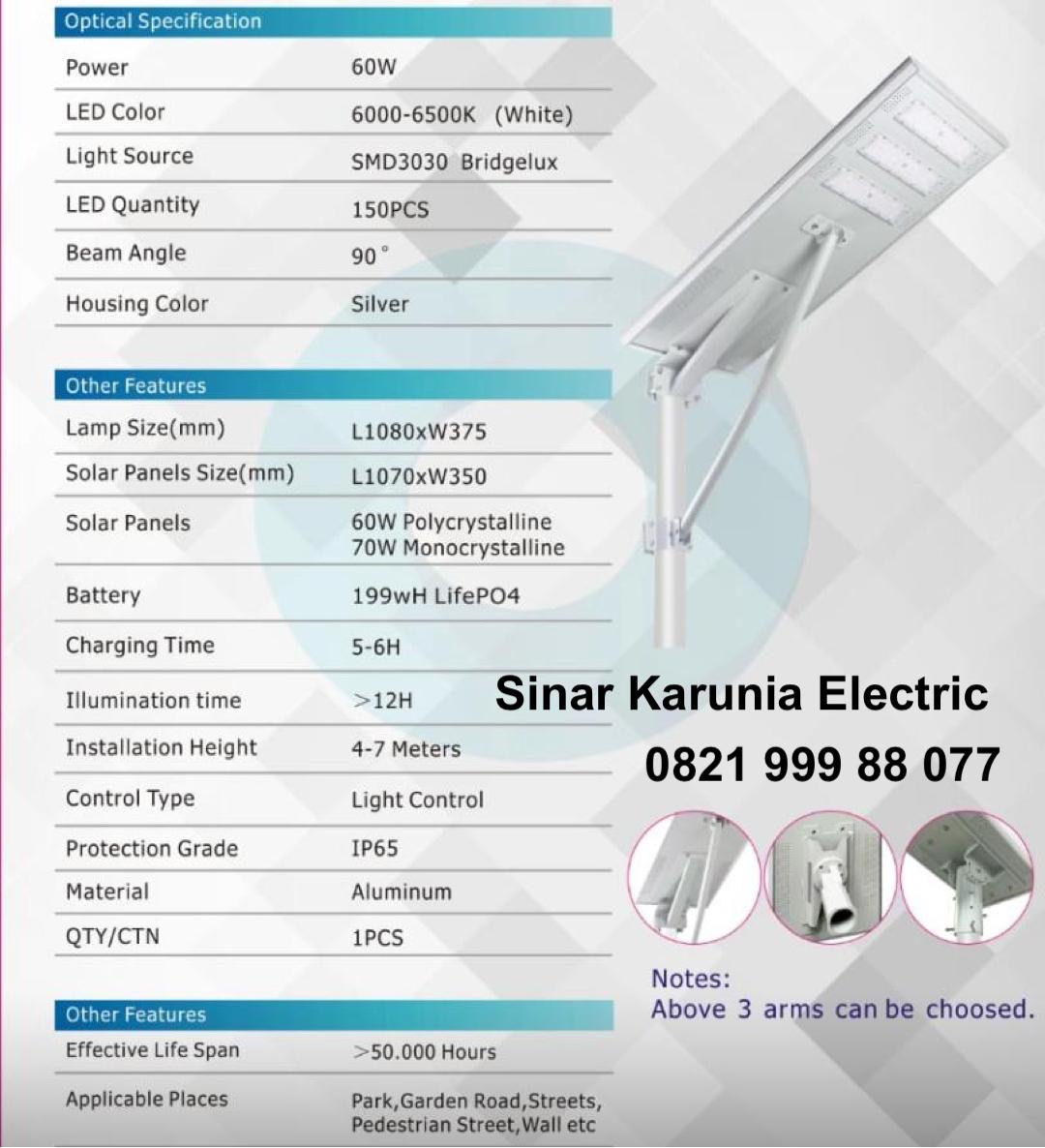 Lampu Jalan Solar Cell All in One - Image 4