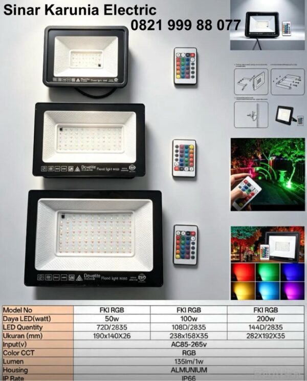 Lampu Sorot RGB